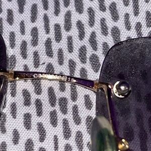 Cartier glasses blue lenses, (big C gold wires)